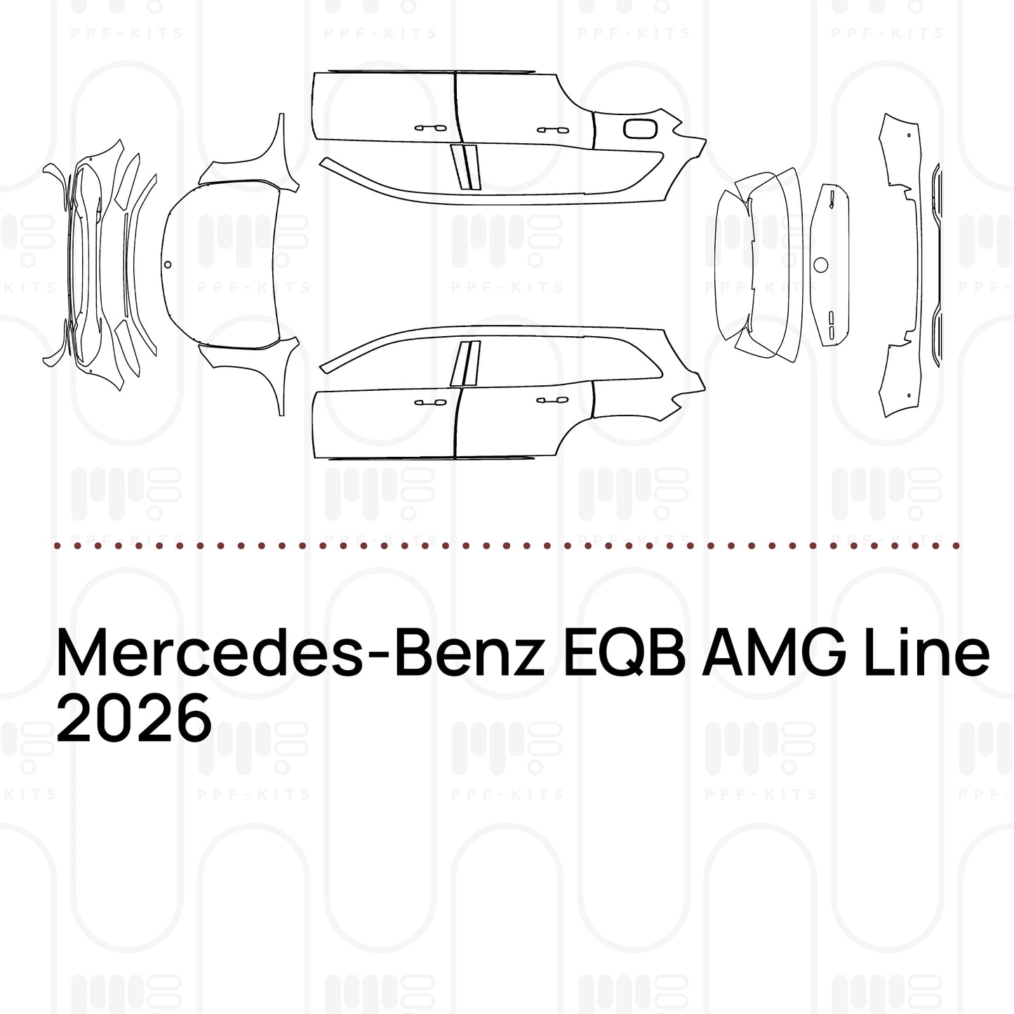PPF prédécoupé Mercedes-Benz EQB AMG Line 2026