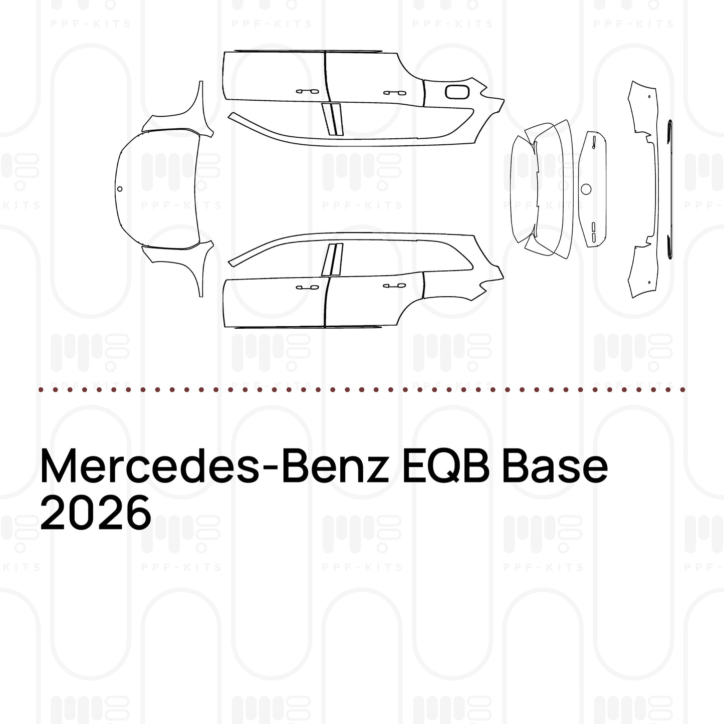 PPF prédécoupé Mercedes-Benz EQB Base 2026