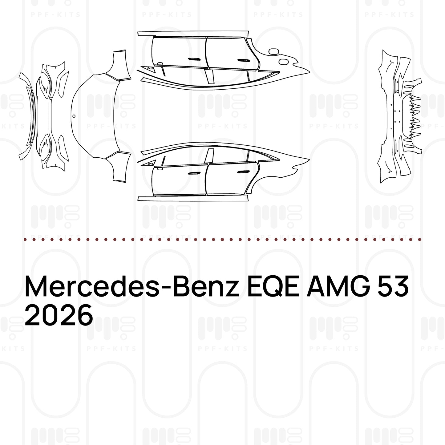 PPF prédécoupé Mercedes-Benz EQE AMG 53 2026
