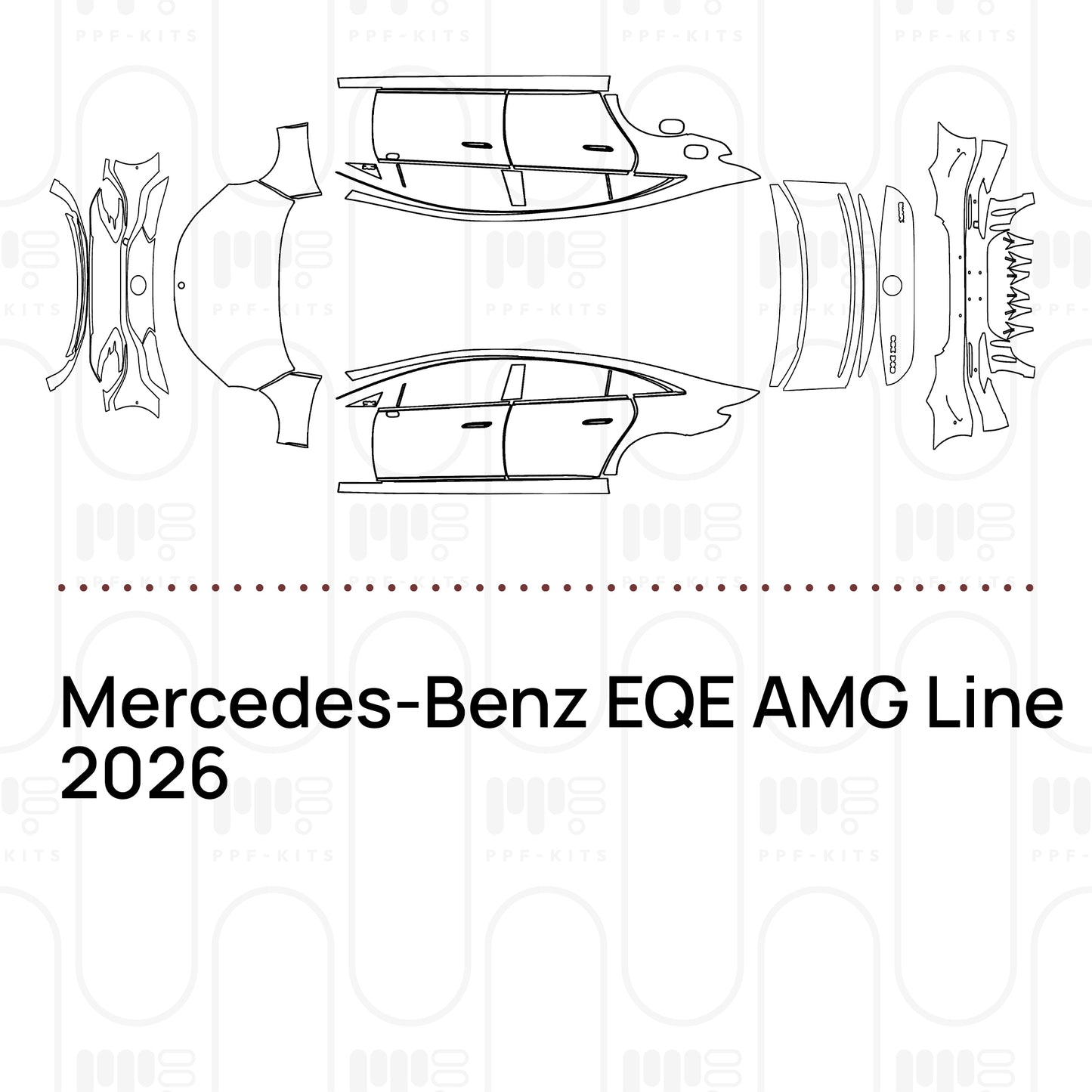 PPF prédécoupé Mercedes-Benz EQE AMG Line 2026