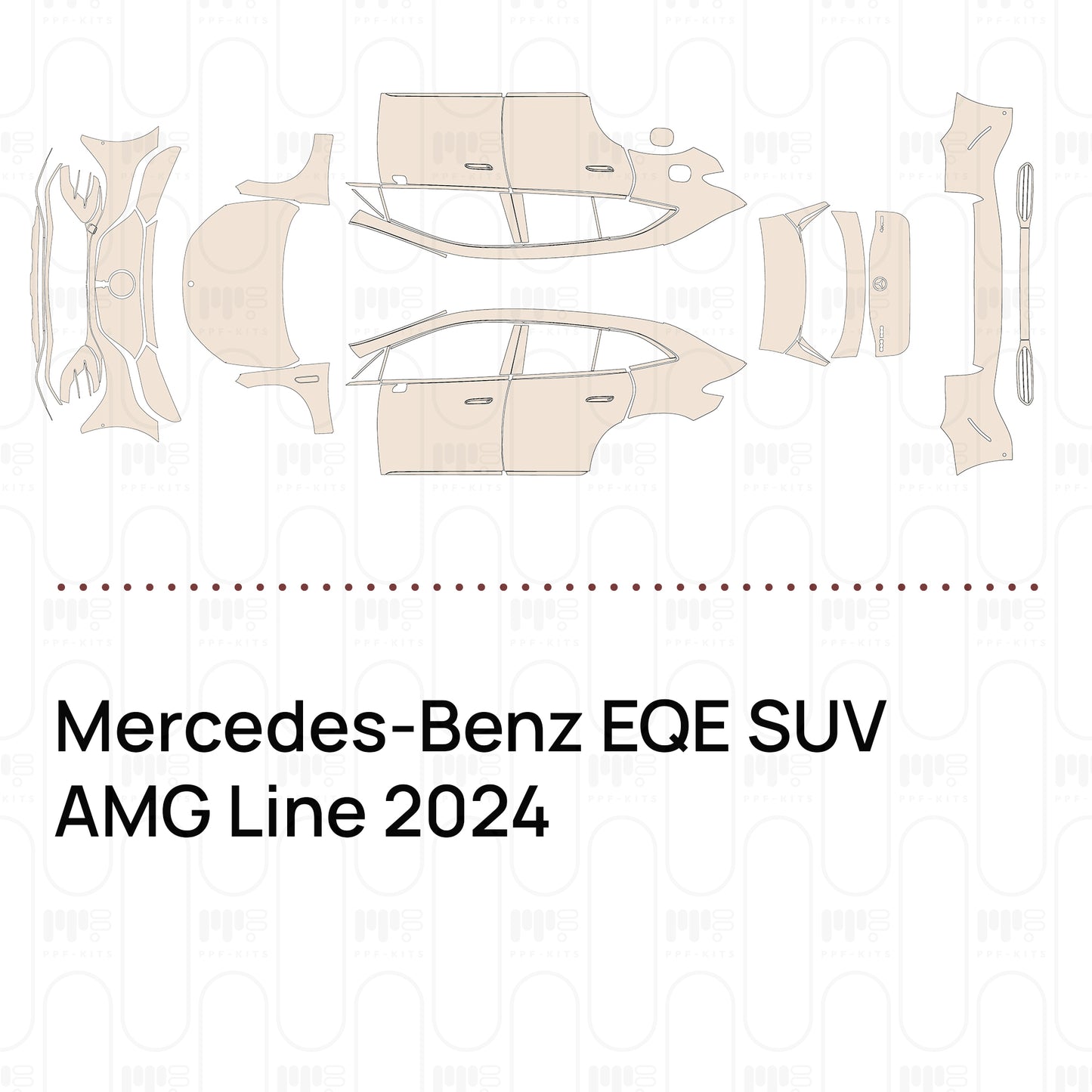 PPF prédécoupé Mercedes-Benz EQE SUV AMG Line 2024