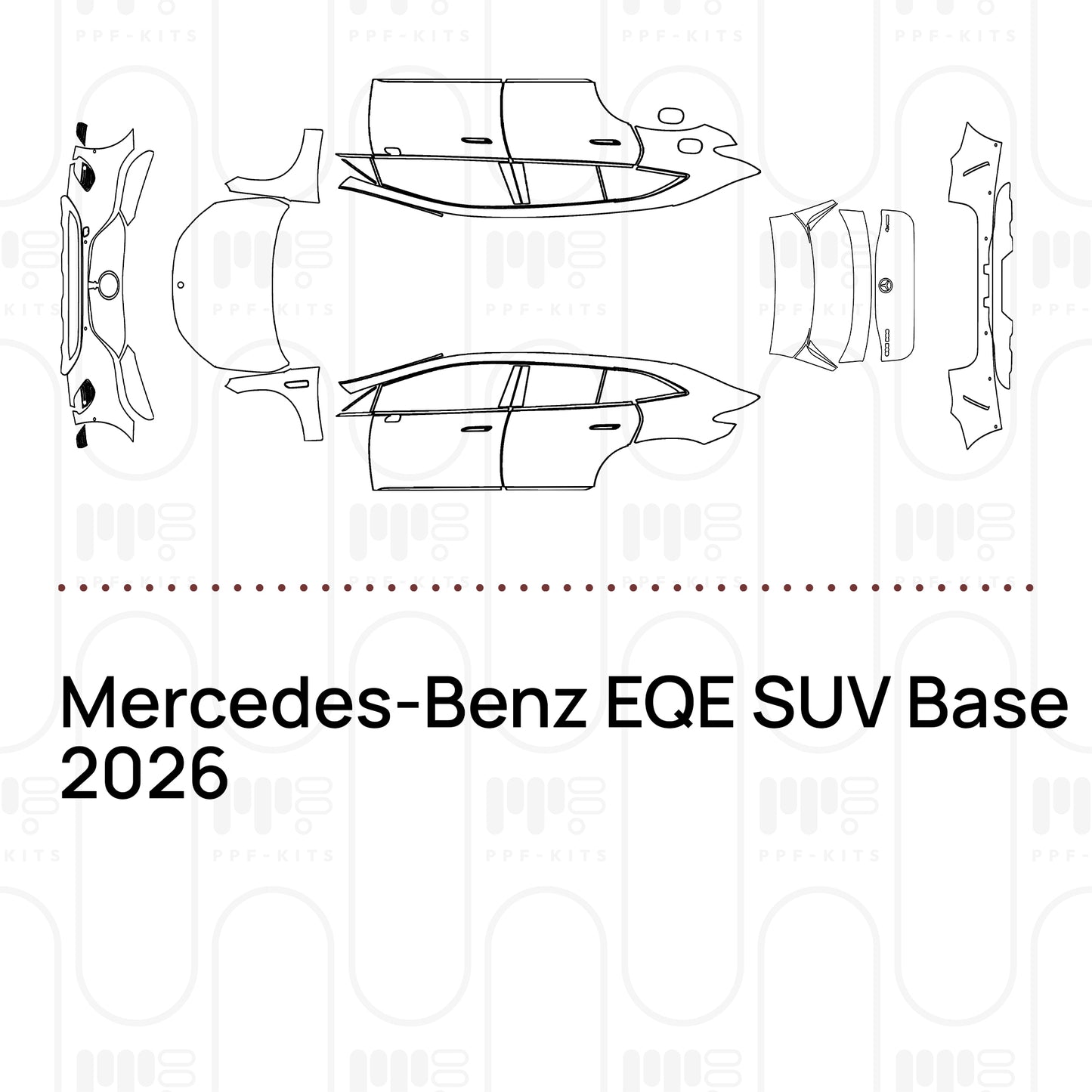 PPF prédécoupé Mercedes-Benz EQE SUV Base 2026