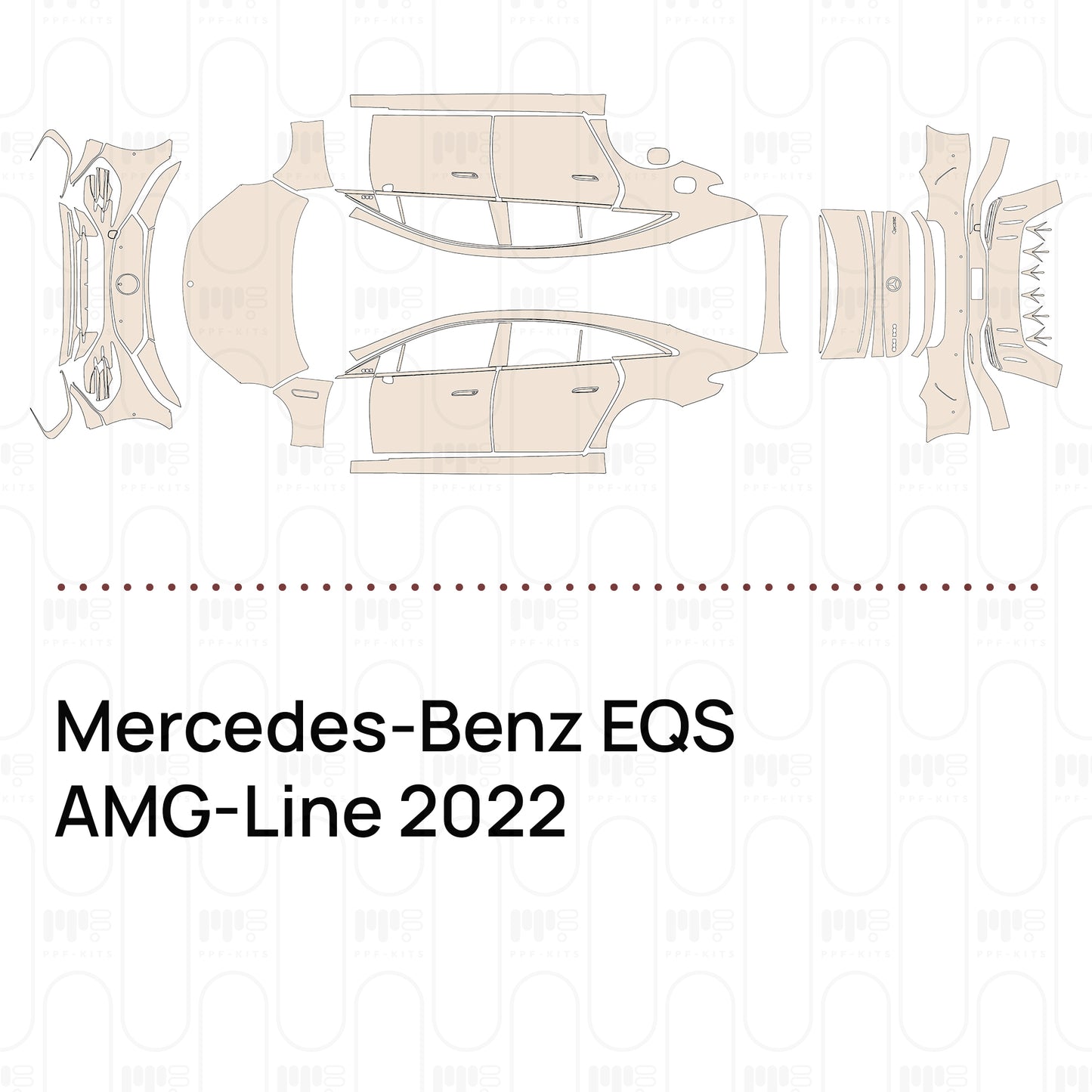PPF prédécoupé Mercedes-Benz EQS AMG-Line 2022