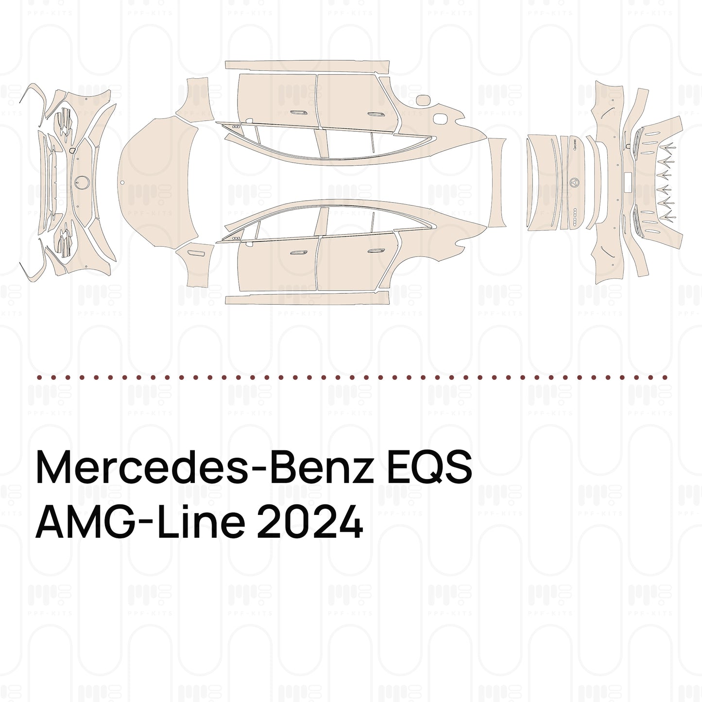 PPF prédécoupé Mercedes-Benz EQS AMG-Line 2024