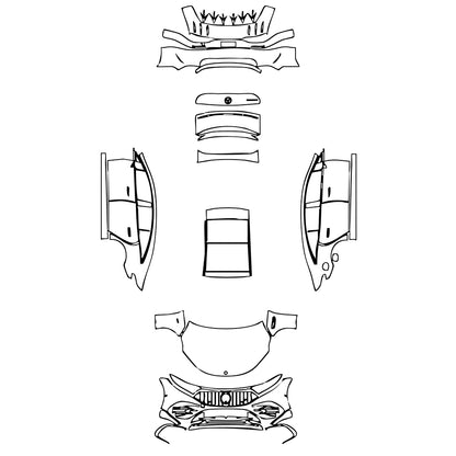 Pre-Cut PPF Mercedes-Benz EQS AMG 53 2023 - PPF-Kits