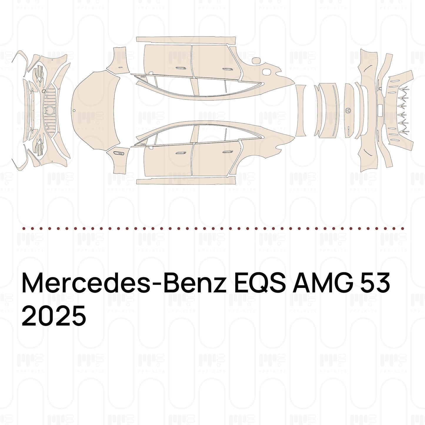 PPF prédécoupé Mercedes-Benz EQS AMG 53 2025
