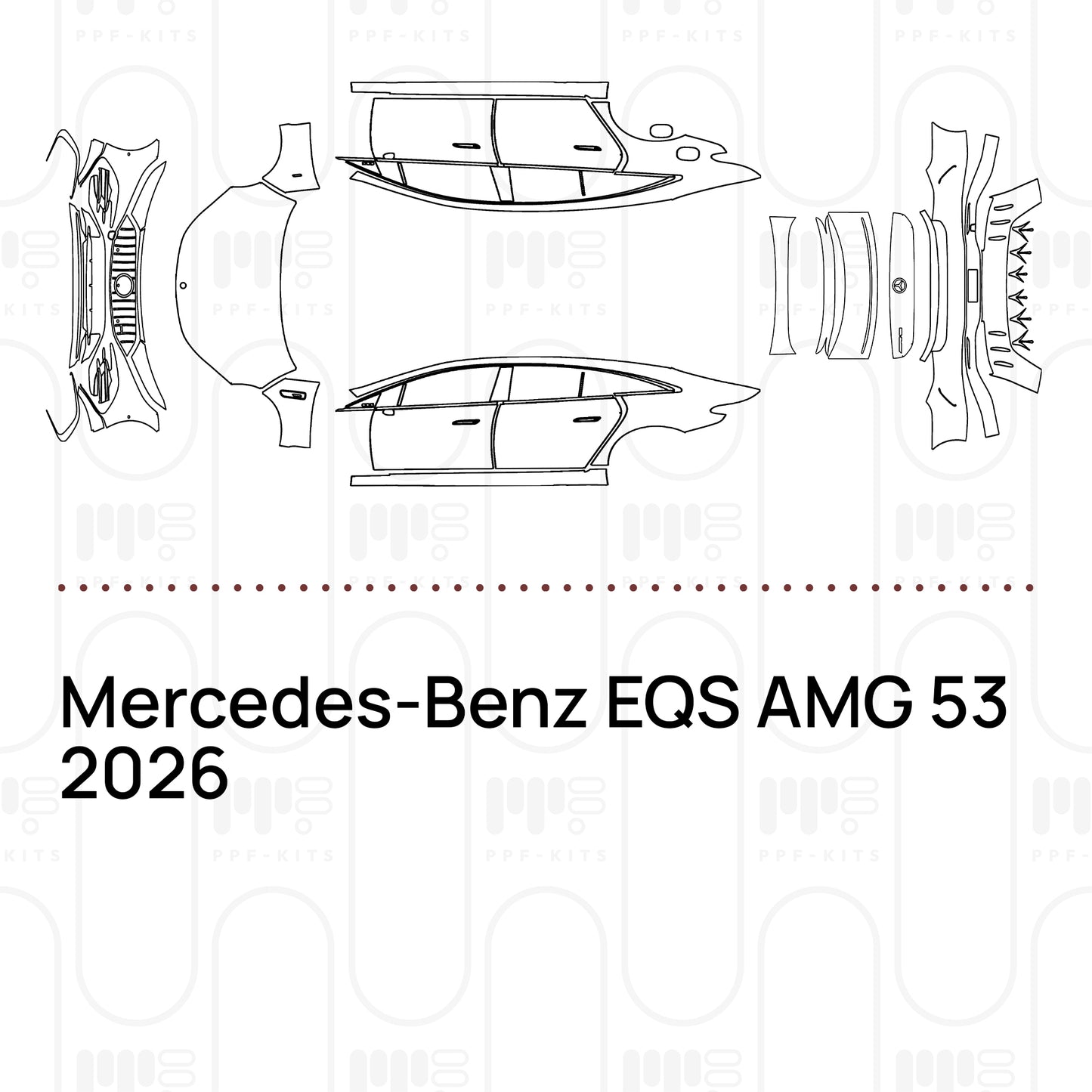 PPF prédécoupé Mercedes-Benz EQS AMG 53 2026