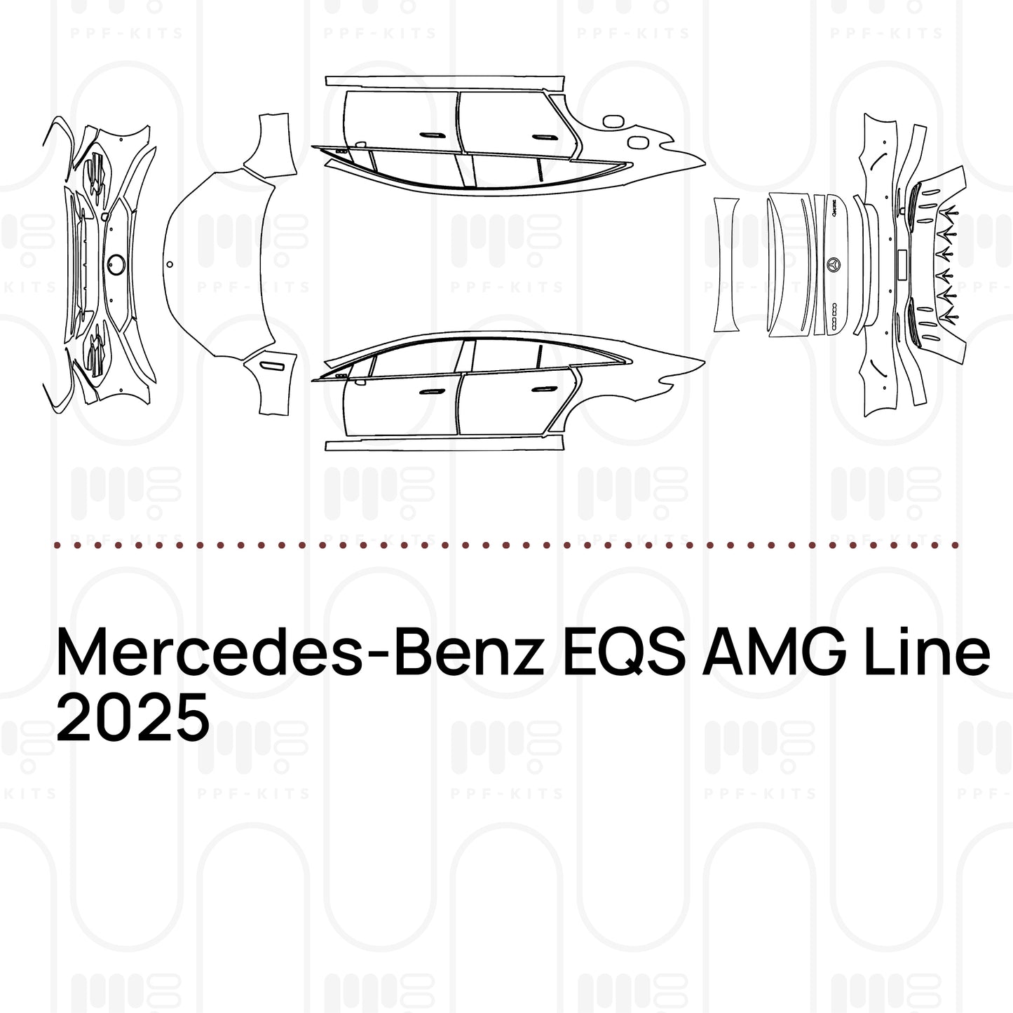 PPF prédécoupé Mercedes-Benz EQS AMG Line 2025
