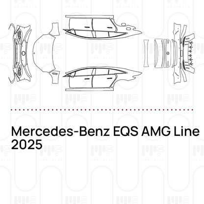 PPF prédécoupé Mercedes-Benz EQS AMG Line 2025