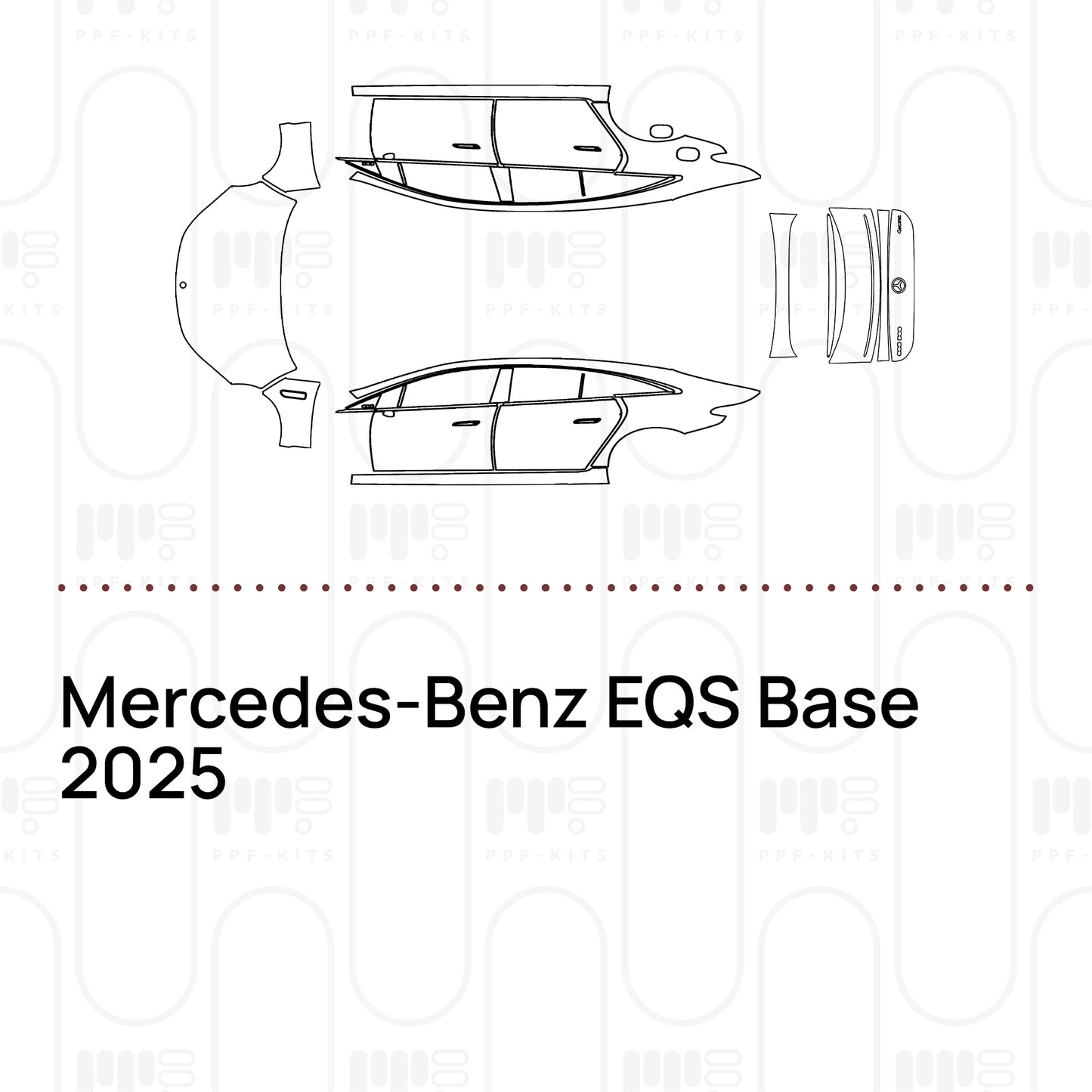 PPF prédécoupé Mercedes-Benz EQS Base 2025