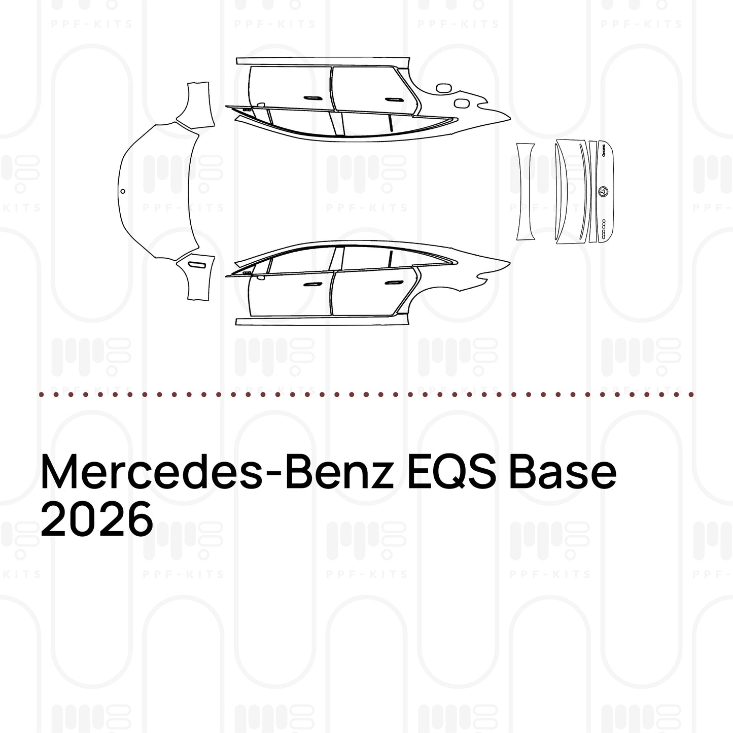 PPF prédécoupé Mercedes-Benz EQS Base 2026