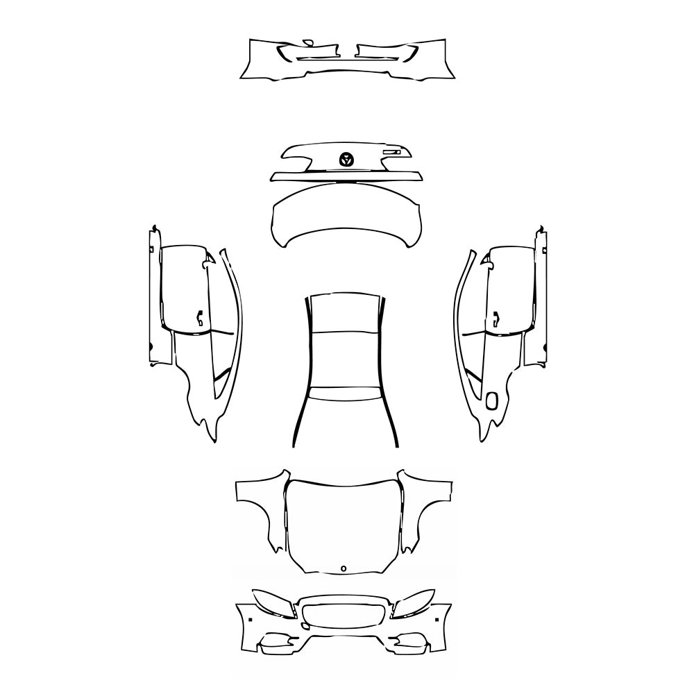 Pre-Cut PPF Mercedes-Benz E Class Coupe AMG Line 2018 - PPF-Kits