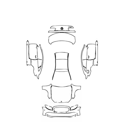 Pre-Cut PPF Mercedes-Benz E Class Coupe Base 2019 - PPF-Kits