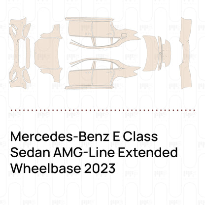 PPF prédécoupé Mercedes-Benz E Class Sedan AMG-Line Extended Wheelbase 2023