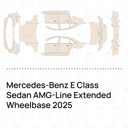 PPF prédécoupé Mercedes-Benz E Class Sedan AMG-Line Extended Wheelbase 2025