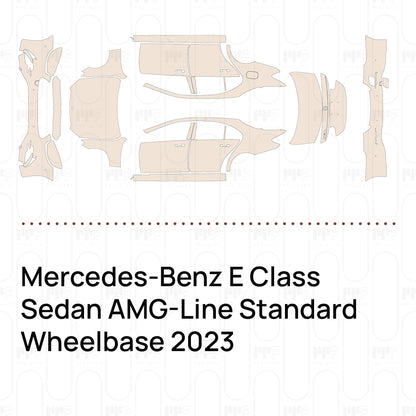 PPF prédécoupé Mercedes-Benz E Class Sedan AMG-Line Standard Wheelbase 2023