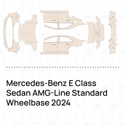 PPF prédécoupé Mercedes-Benz E Class Sedan AMG-Line Standard Wheelbase 2024