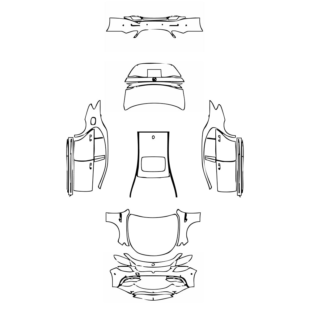 Pre-Cut PPF Mercedes-Benz E Class Sedan AMG E63 2018 - PPF-Kits