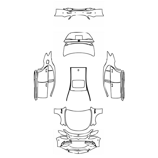 Pre-Cut PPF Mercedes-Benz E Class Sedan AMG E63 S 2020 - PPF-Kits