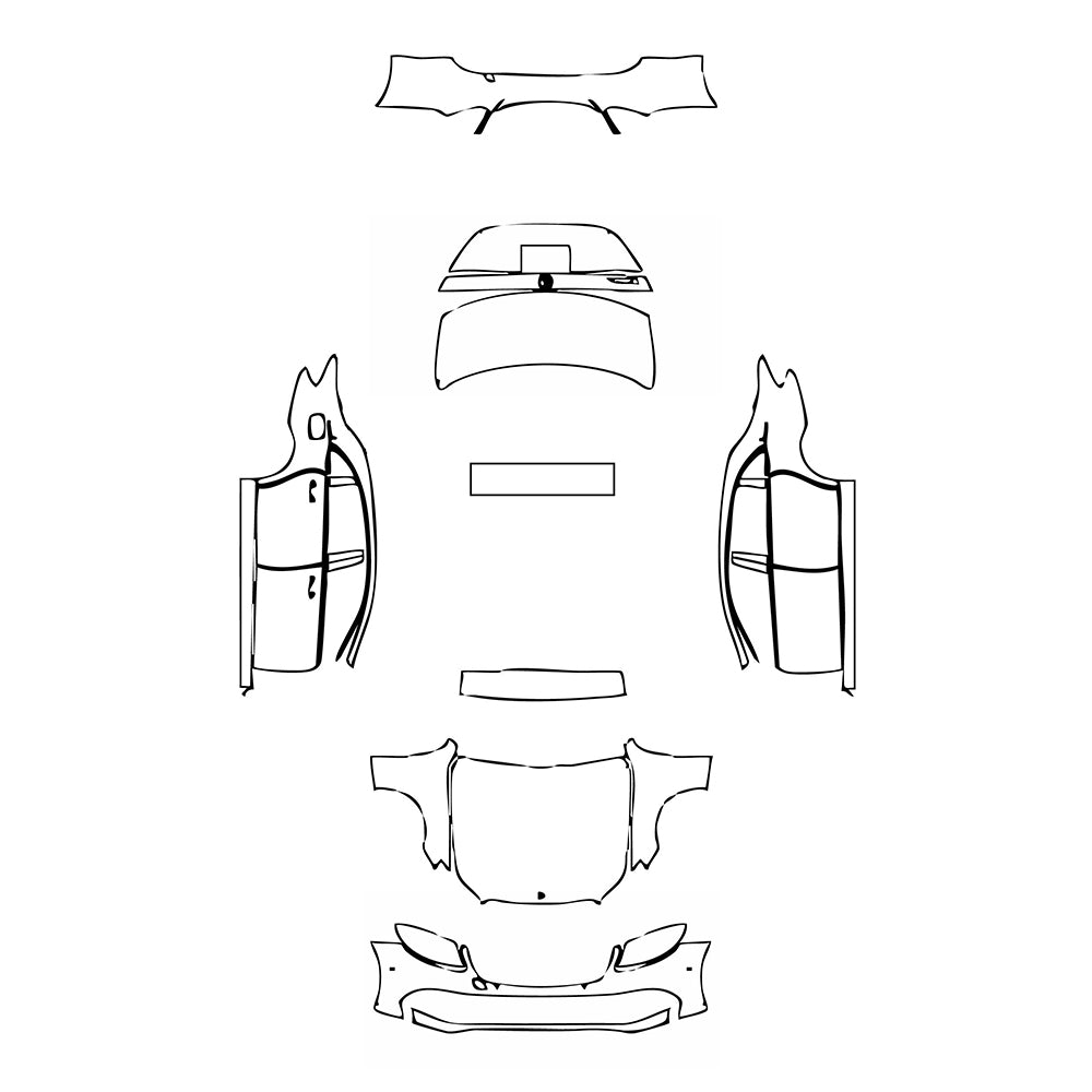 Pre-Cut PPF Mercedes-Benz E Class Sedan Luxury Extended Wheelbase 2018 - PPF-Kits