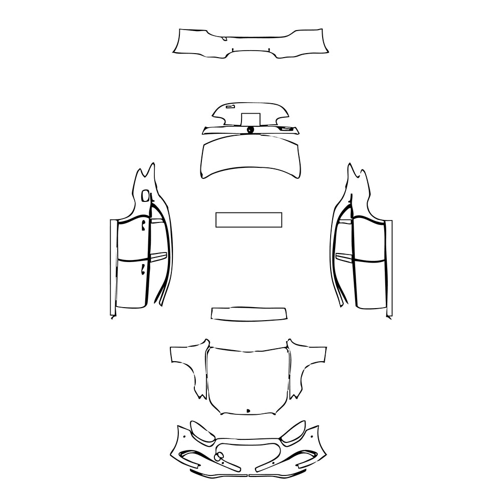 Pre-Cut PPF Mercedes-Benz E Class Sedan Luxury Extended Wheelbase 2021 - PPF-Kits