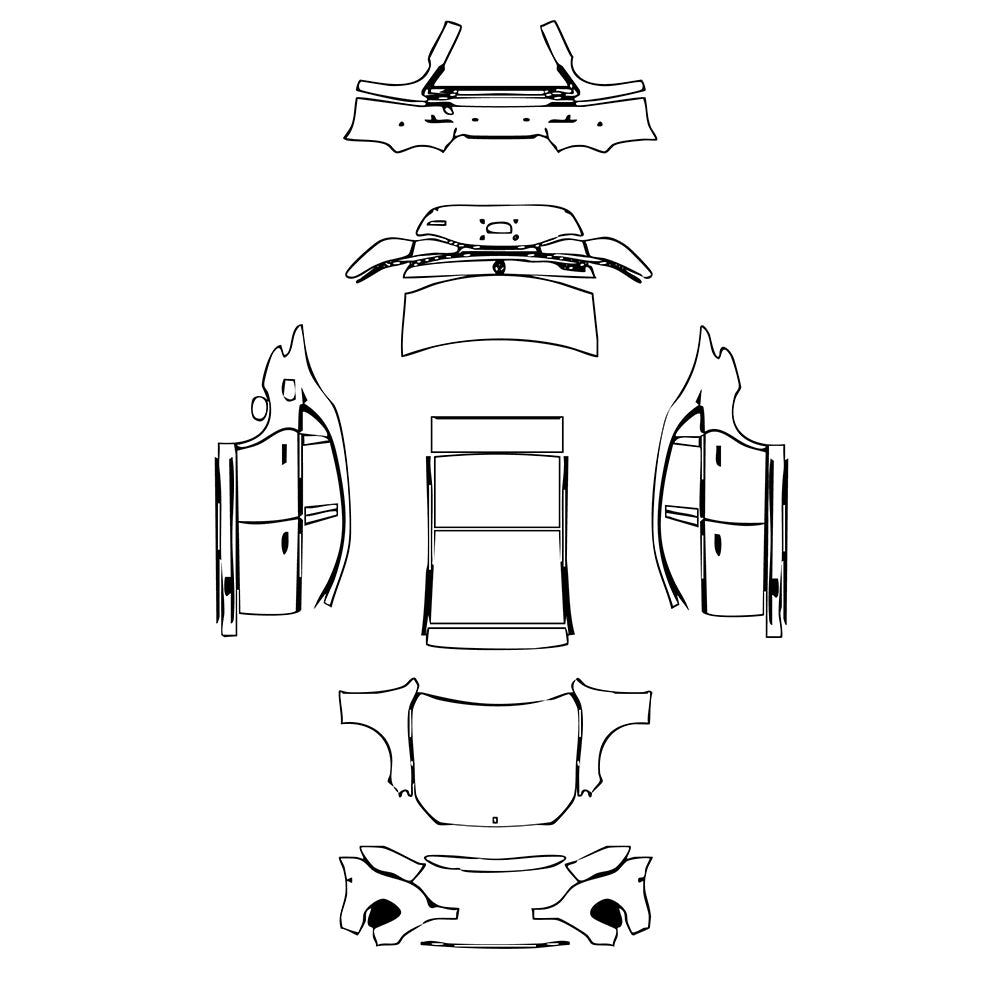 Pre-Cut PPF Mercedes-Benz E Class Sedan Luxury Extended Wheelbase 2024 - PPF-Kits