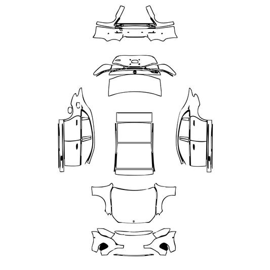 Pre-Cut PPF Mercedes-Benz E Class Sedan Luxury Extended Wheelbase 2024 - PPF-Kits