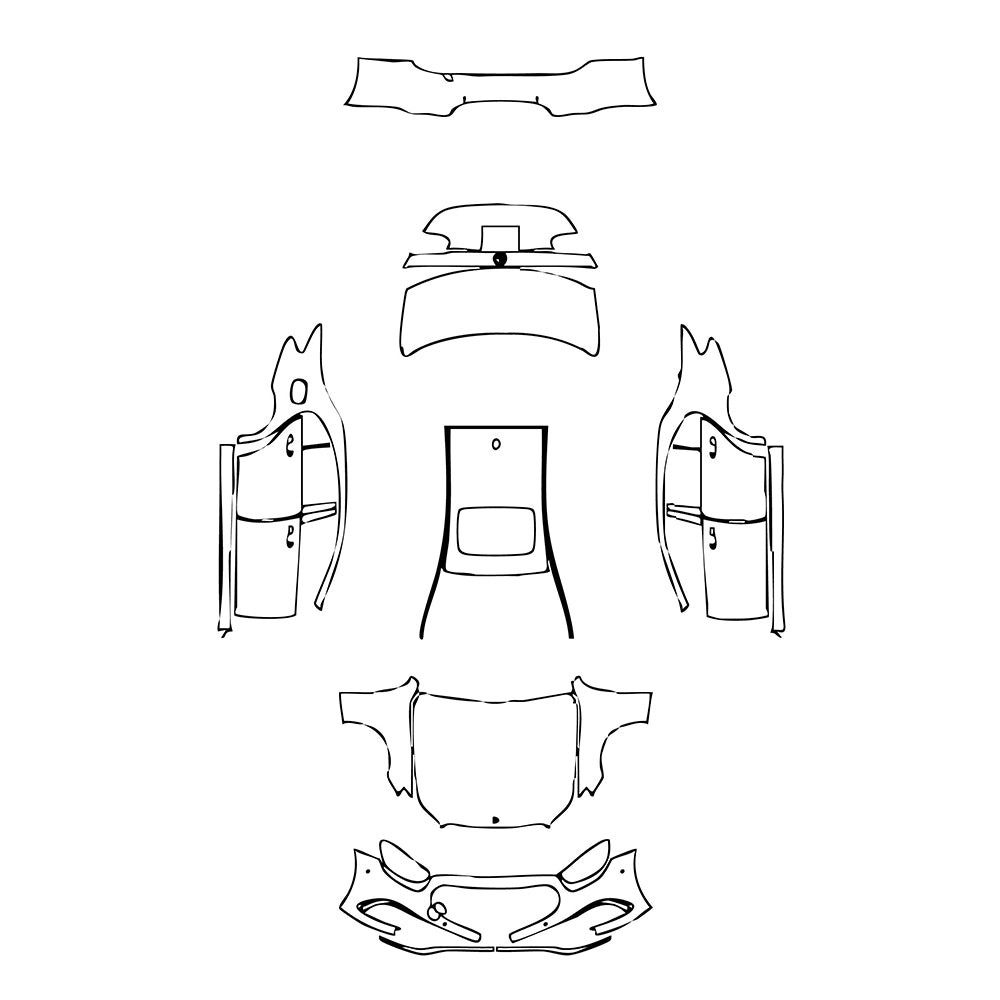 Pre-Cut PPF Mercedes-Benz E Class Sedan Luxury Standard Wheelbase 2022 - PPF-Kits