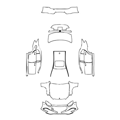 Pre-Cut PPF Mercedes-Benz E Class Sedan Luxury Standard Wheelbase 2023 - PPF-Kits