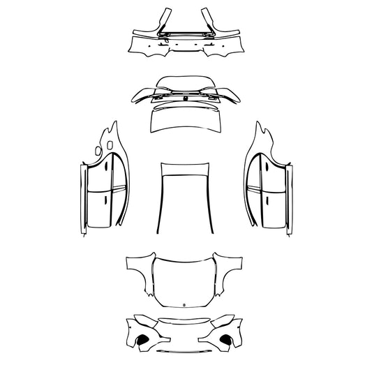 Pre-Cut PPF Mercedes-Benz E Class Sedan Luxury Standard Wheelbase 2025 - PPF-Kits