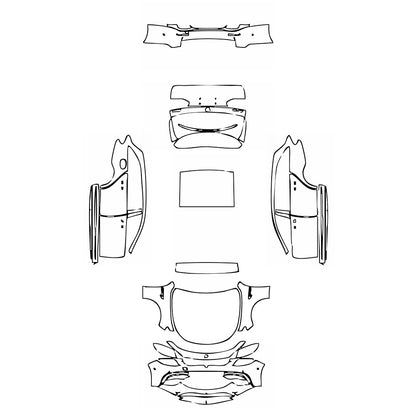 Pre-Cut PPF Mercedes-Benz E Class Wagon Estate AMG E63 S 2018 - PPF-Kits