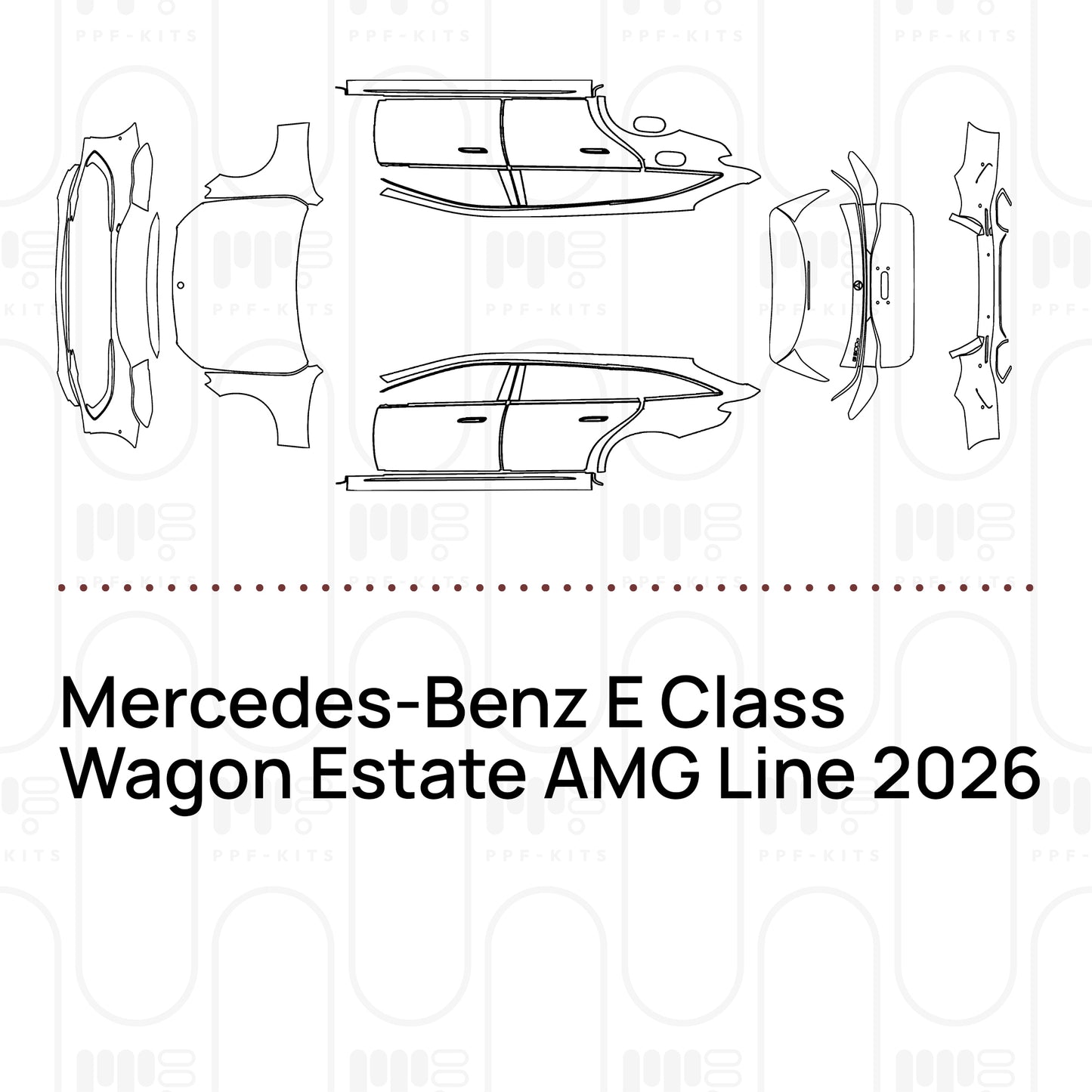 PPF prédécoupé Mercedes-Benz E Class Wagon Estate AMG Line 2026