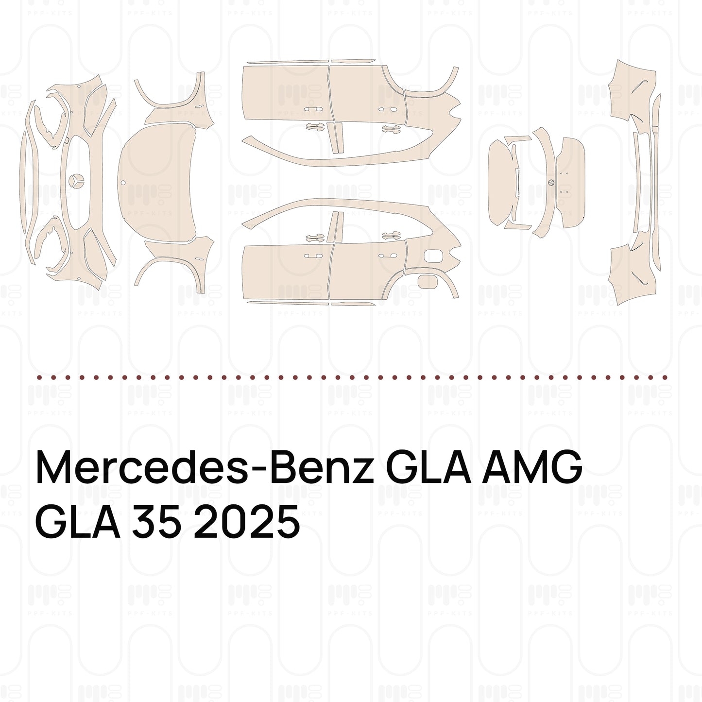 PPF prédécoupé Mercedes-Benz GLA AMG GLA 35 2025