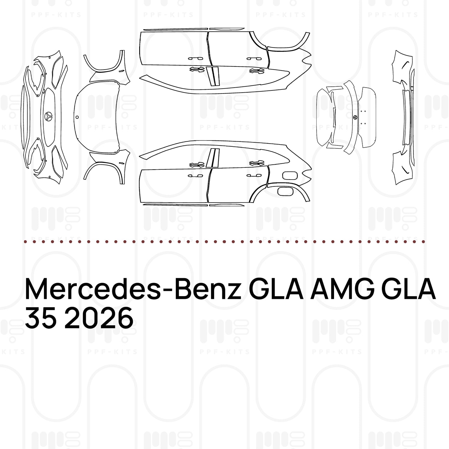 PPF prédécoupé Mercedes-Benz GLA AMG GLA 35 2026