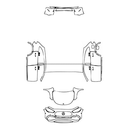 Pre-Cut PPF Mercedes-Benz GLA AMG GLA 45 2020 - PPF-Kits