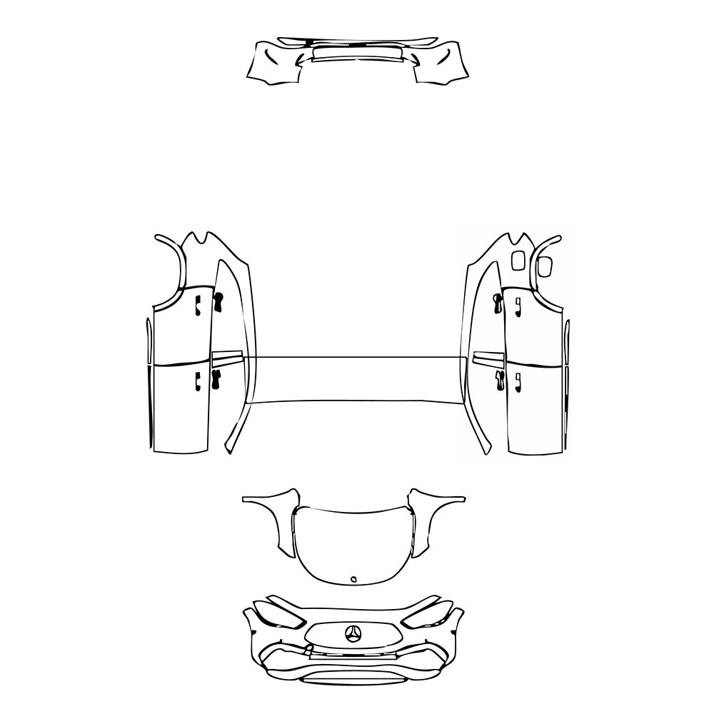 Pre-Cut PPF Mercedes-Benz GLA AMG GLA 45 2023 - PPF-Kits