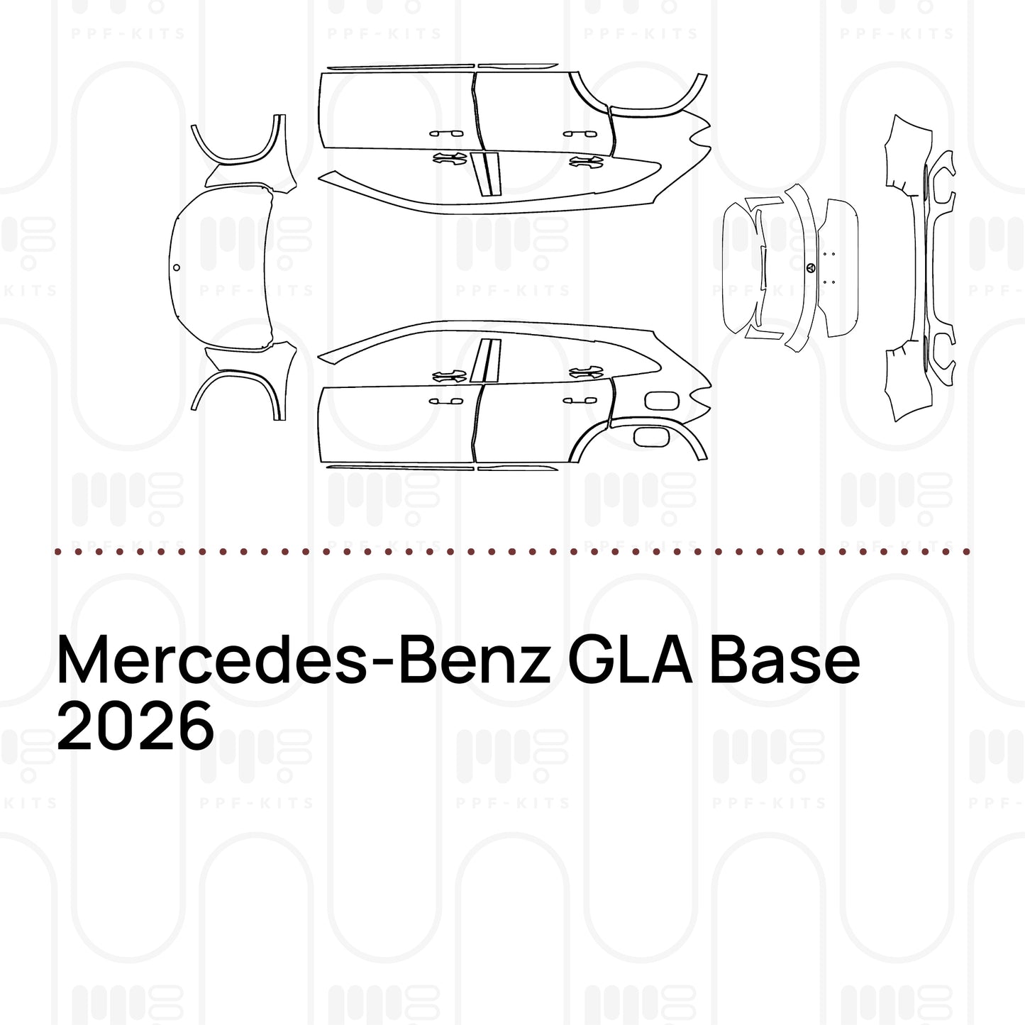 PPF prédécoupé Mercedes-Benz GLA Base 2026