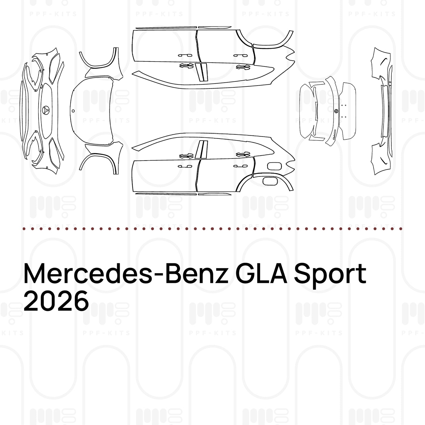 PPF prédécoupé Mercedes-Benz GLA Sport 2026