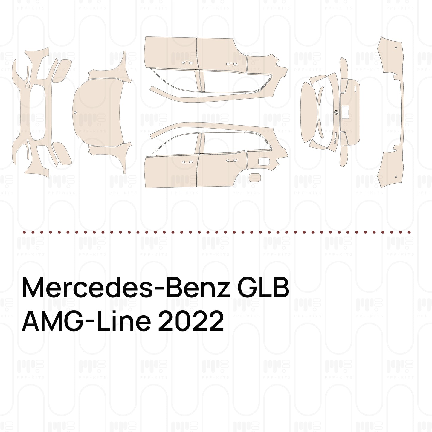 PPF prédécoupé Mercedes-Benz GLB AMG-Line 2022
