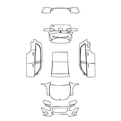 Pre-Cut PPF Mercedes-Benz GLB Base 2025 - PPF-Kits