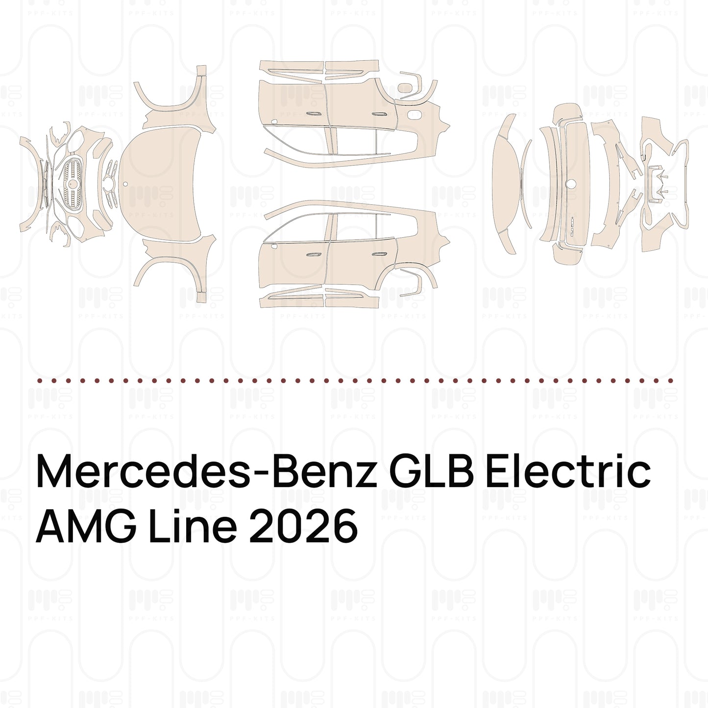 PPF prédécoupé Mercedes-Benz GLB Electric AMG Line 2026