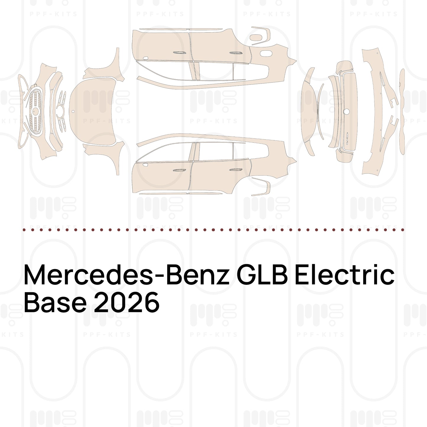 PPF prédécoupé Mercedes-Benz GLB Electric Base 2026