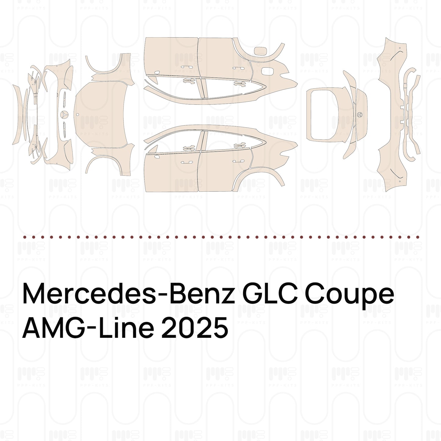 PPF prédécoupé Mercedes-Benz GLC Coupe AMG-Line 2025