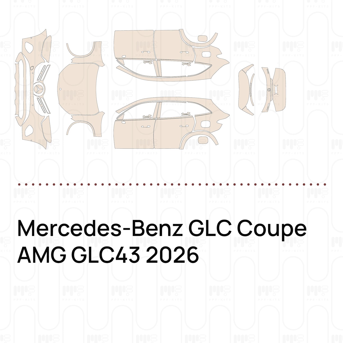 PPF prédécoupé Mercedes-Benz GLC Coupe AMG GLC43 2026