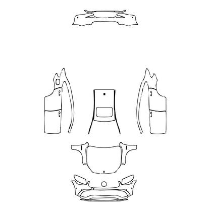 Pre-Cut PPF Mercedes-Benz GLC Coupe AMG GLC63S 2020 - PPF-Kits