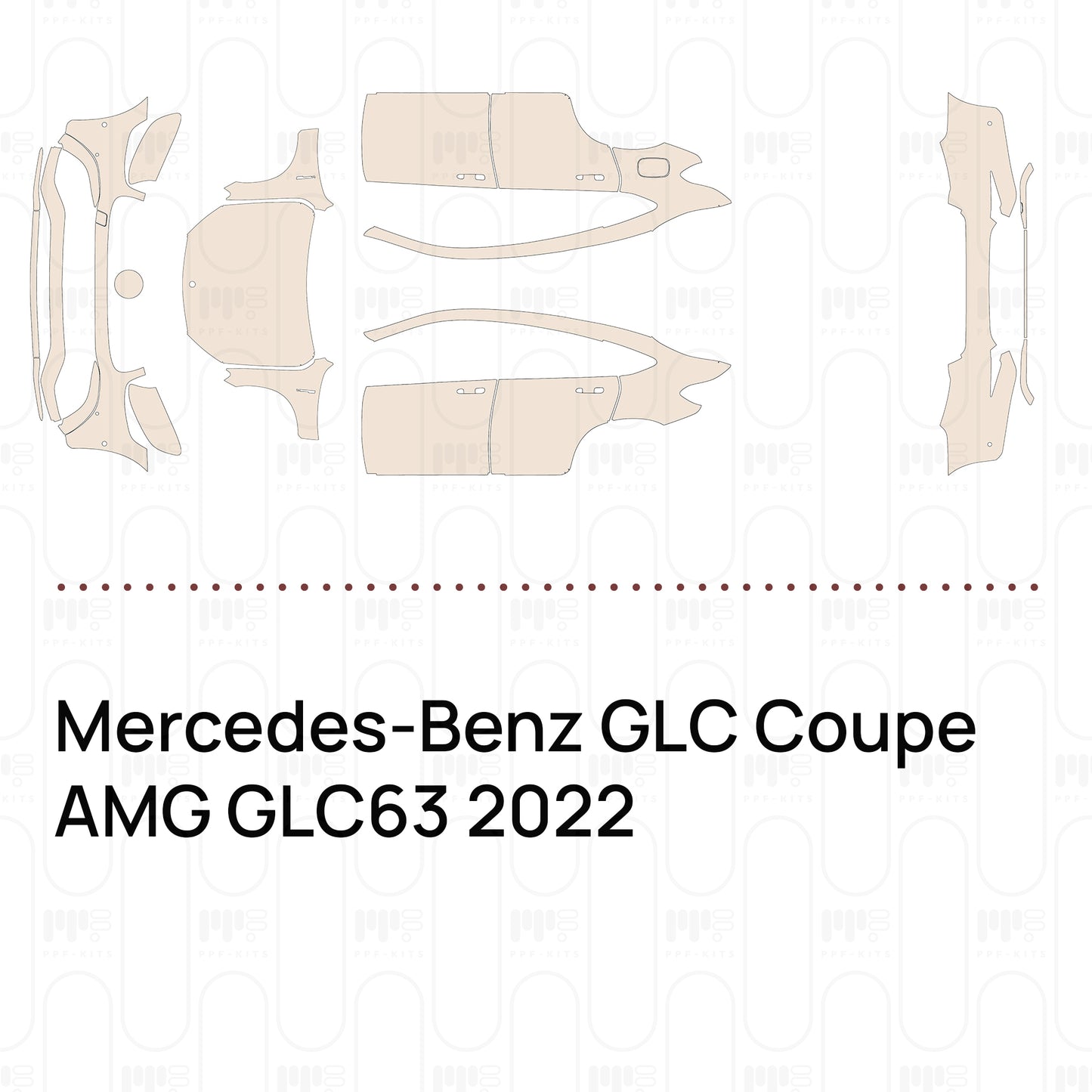PPF prédécoupé Mercedes-Benz GLC Coupe AMG GLC63 2022