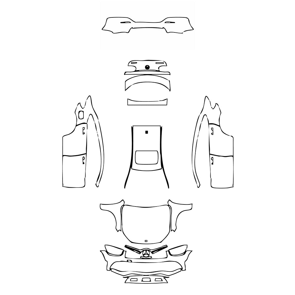 Pre-Cut PPF Mercedes-Benz GLC Coupe AMG line 2020 - PPF-Kits