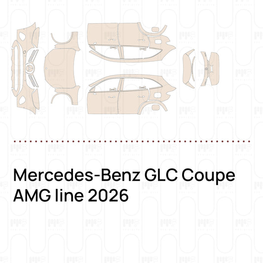 PPF prédécoupé Mercedes-Benz GLC Coupe AMG line 2026