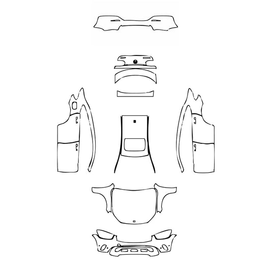 Pre-Cut PPF Mercedes-Benz GLC Coupe Base 2020 - PPF-Kits