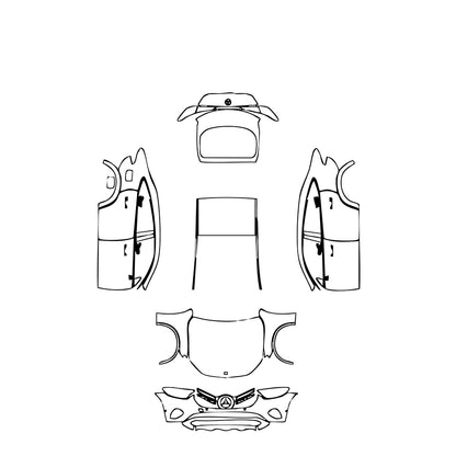 Pre-Cut PPF Mercedes-Benz GLC Coupe Base 2024 - PPF-Kits